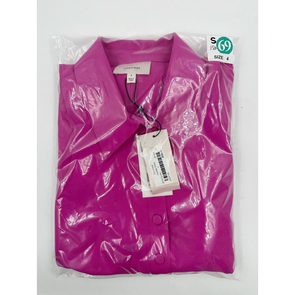 Cinq à Sept Casette Dress in Blushing Lilac Pink 4 Minimalist Quiet Luxury Work - Picture 4 of 4